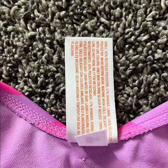 Pink Striped Ruffle Swimsuit - Picture 6 of 9